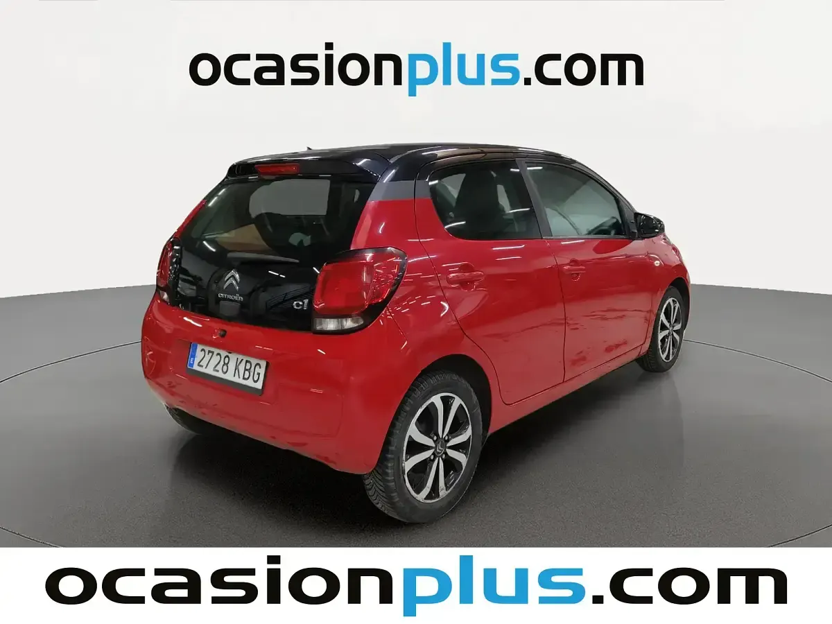 Usado Citroën C1 PureTech 82 CV (60 kW) 2017 Rojo Utilitario