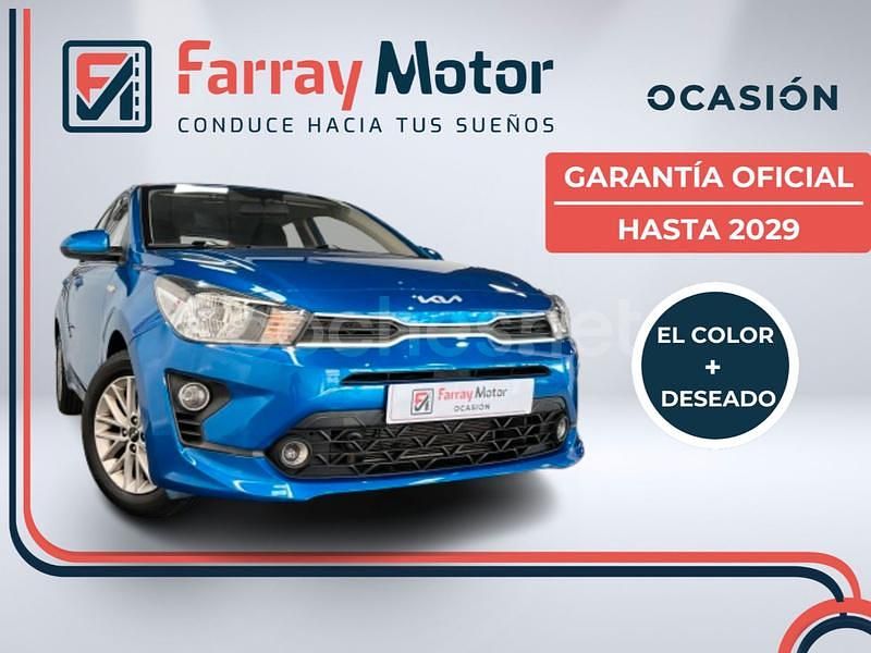 Azul Usado 2022 Kia Rio Berlina | 13.500 € (Precio justo) - Imagen 1/4