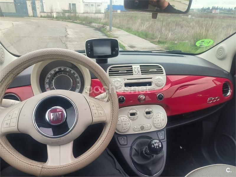 Usado Fiat 500 Lounge 69 CV (50 kW) 2008 Rojo Berlina