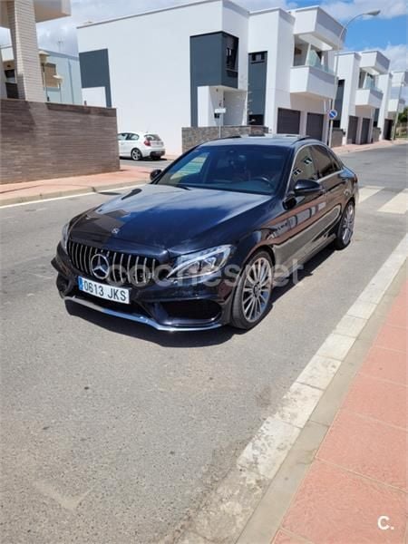 Negro Usado 2015 Mercedes C220 AMG line Berlina | 25.500 € (Caro) - Imagen 1/4