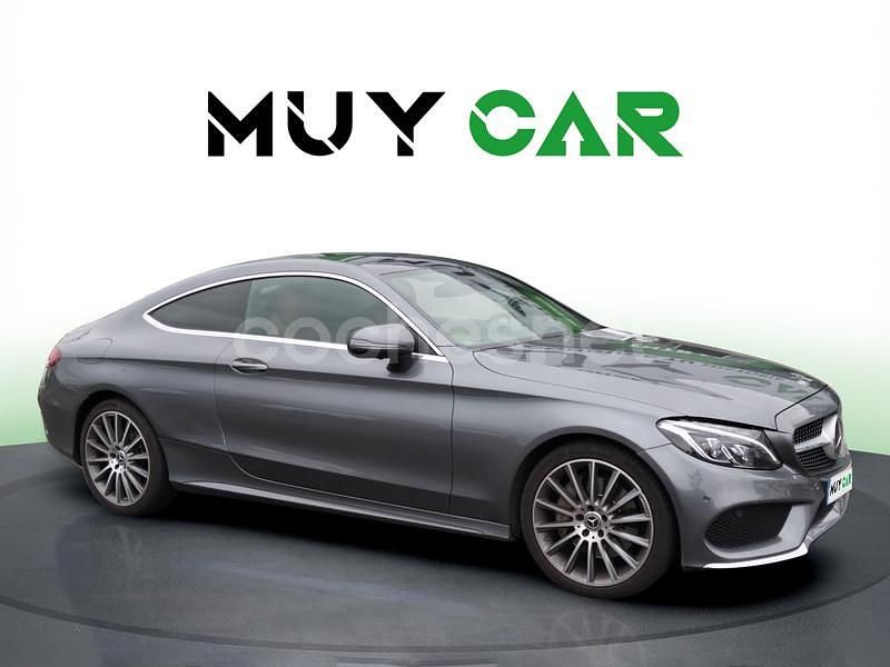 Gris Usado 2017 Mercedes C300 Coupe | 34.990 € (Un poco caro) - Imagen 1/4