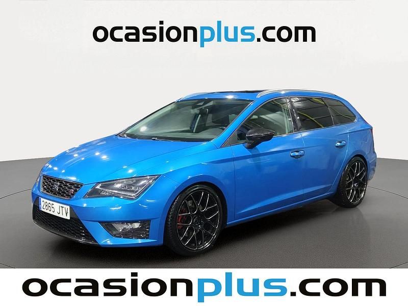 Usado Seat Leon FR 184 CV (135 kW) 2016 Azul Monovolumen