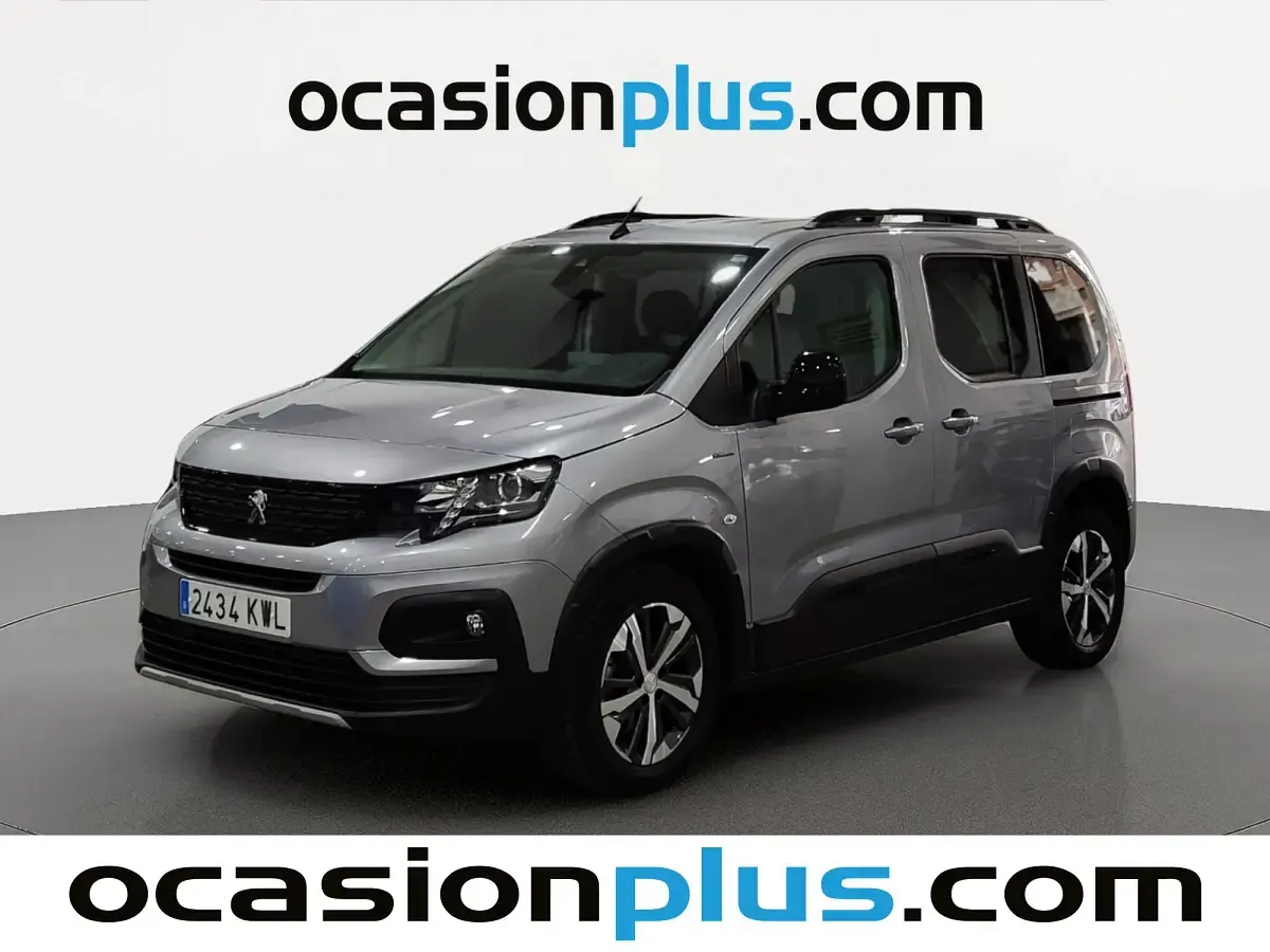 Usado Peugeot Rifter GT-line 110 CV (80 kW) 2019 Gris Monovolumen