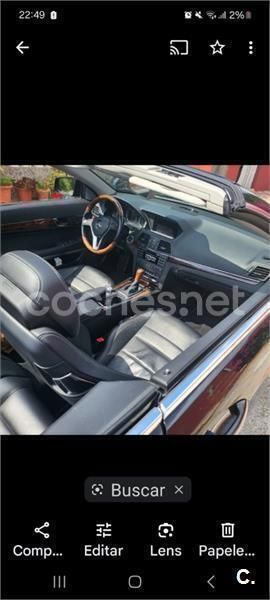 Negro Usado 2013 Mercedes E350 Elegance Descapotable | 16.000 € (Precio justo) - Imagen 1/3