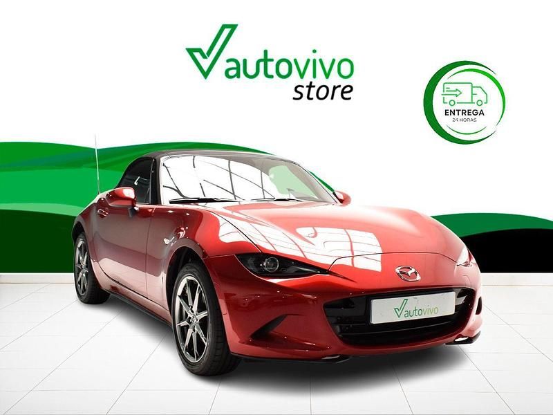 Rojo Usado 2024 Mazda MX5 Exclusive-Line Descapotable | 29.900 € (Un poco caro) - Imagen 1/4
