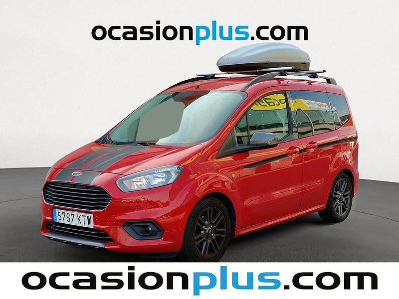 Rojo Usado 2019 Ford Tourneo Courier Sport Monovolumen | 12.173 € (Buen precio) - Imagen 1/4