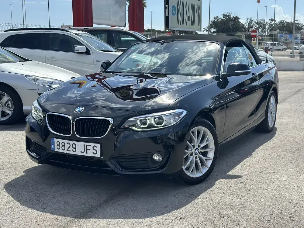 Usado BMW 228 245 CV (180 kW) 2015 Negro metalico Descapotable