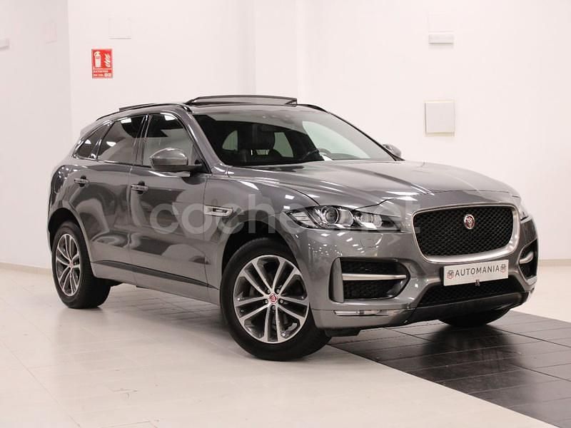Gris / plata Usado 2019 Jaguar F-Pace R-Sport SUV | 21.990 € (Buen precio) - Imagen 1/4