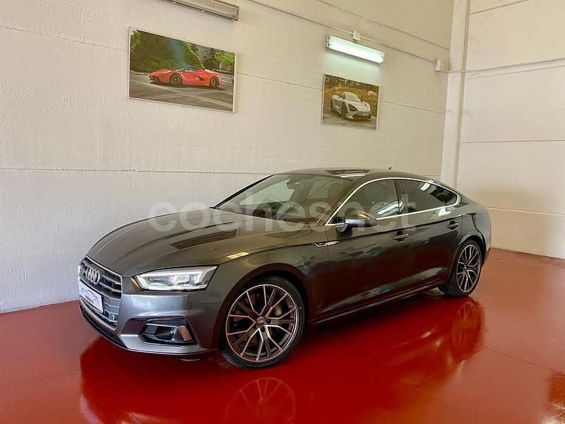 Usado Audi A5 Sportback S-Line 231 CV (169 kW) 2019 Gris / plata Utilitario