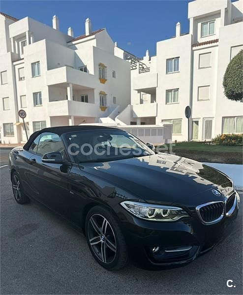 Negro Usado 2016 BMW 218 Descapotable | 19.500 € (Precio justo) - Imagen 1/4