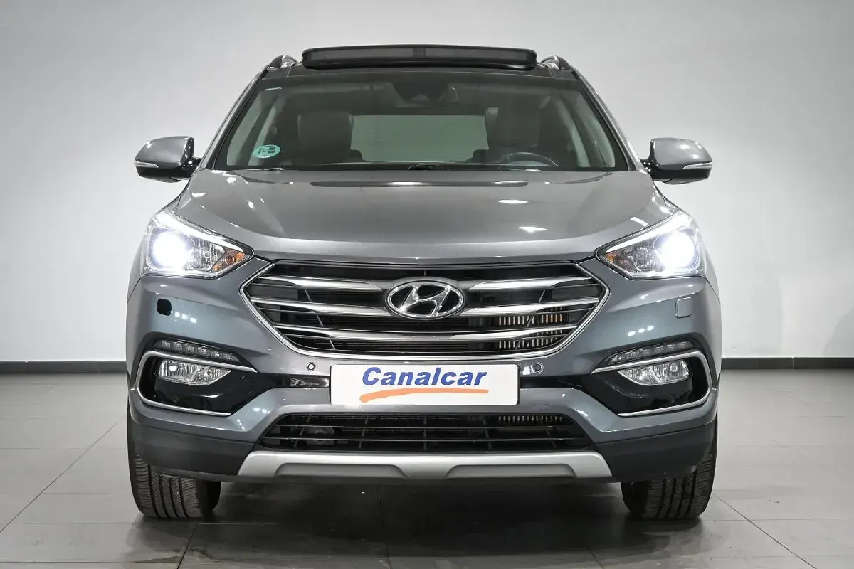 Usado Hyundai Santa Fe 201 CV (147 kW) 2016 Gris SUV