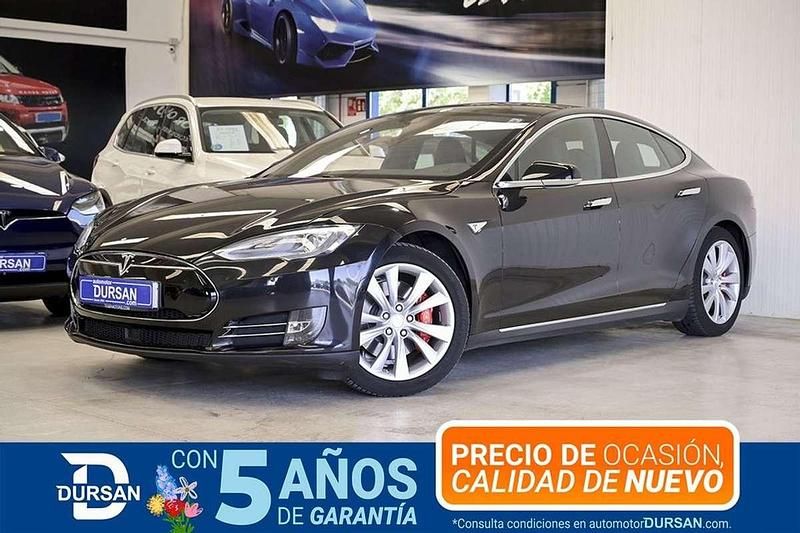 Usado Tesla Model S 380 kW (517 CV) 2016 Negro Utilitario