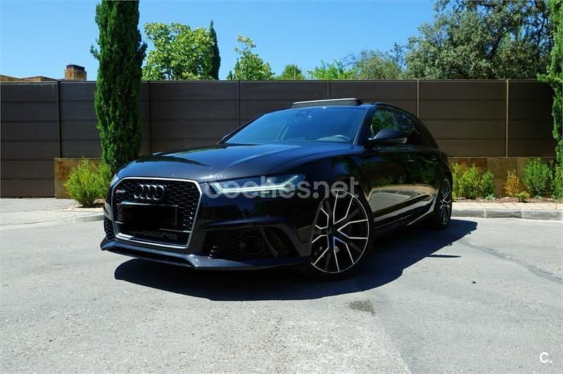 Usado Audi RS6 605 CV (444 kW) 2018 Negro Familiar