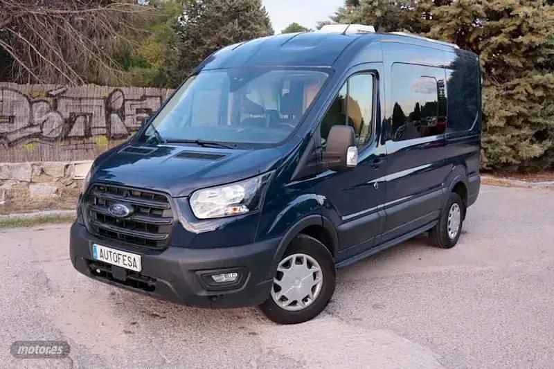 Azul Usado 2022 Ford Transit Trend Monovolumen | 28.500 € (Precio justo) - Imagen 1/4