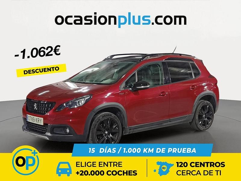 Rojo Usado 2018 Peugeot 2008 GT-line SUV | 11.690 € (Precio justo) - Imagen 1/4