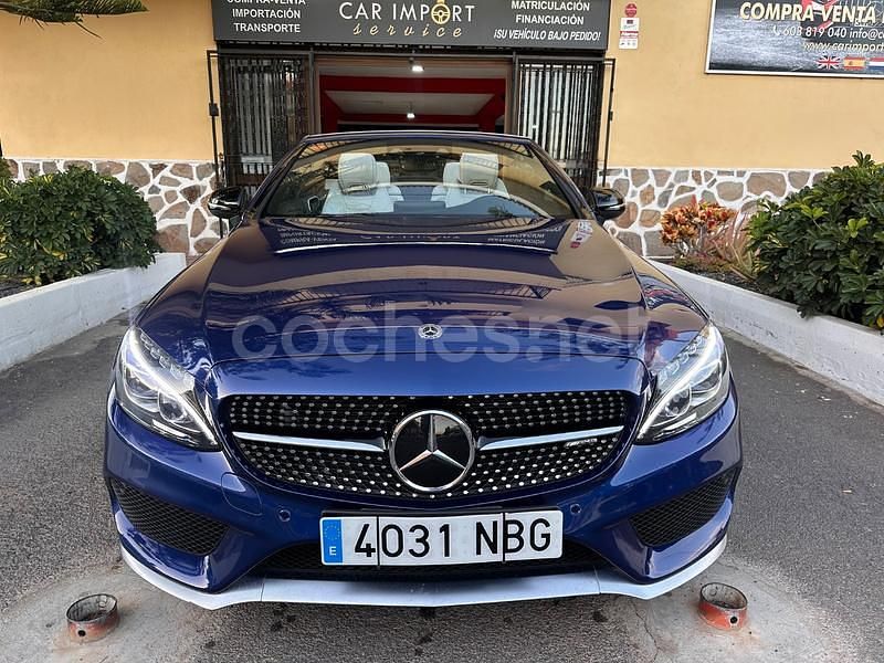 Usado Mercedes C43 AMG 367 CV (269 kW) 2017 Azul Descapotable