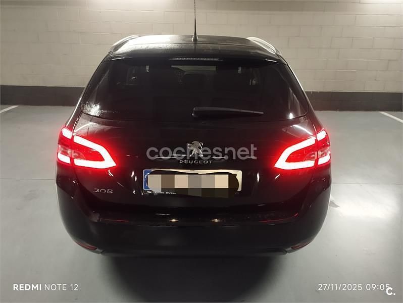 Negro Usado 2018 Peugeot 308 SW Style Familiar | 7500 € (Buen precio) - Imagen 1/4