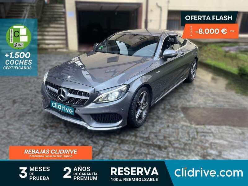 Gris Usado 2016 Mercedes C220 AMG Coupe | 22.490 € (Super precio) - Imagen 1/3