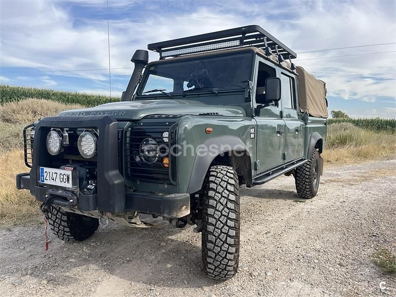 Usado Land Rover Defender 122 CV (89 kW) 2008 Verde Pickup/Camioneta