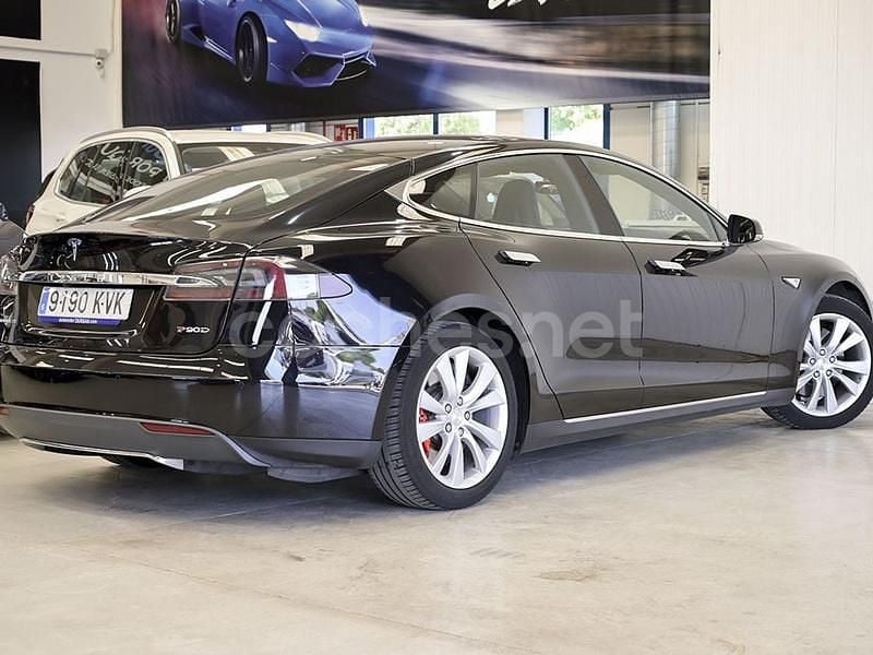 Usado Tesla Model S 380 kW (517 CV) 2016 Negro Utilitario