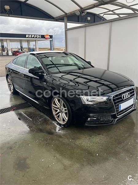 Usado Audi A5 Sportback Advanced 150 CV (110 kW) 2016 Negro Utilitario