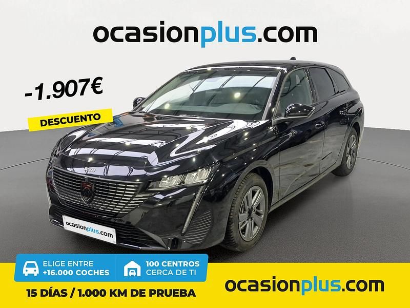 Negro Usado 2024 Peugeot 308 Allure Familiar | 20.980 € (Buen precio) - Imagen 1/4