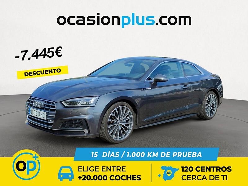 Usado Audi A5 S-Line 190 CV (139 kW) 2018 Gris Coupe