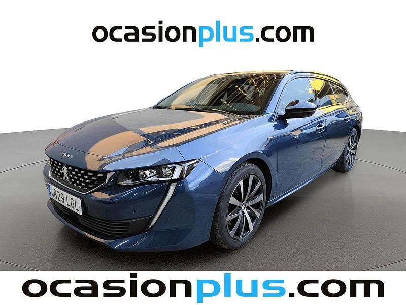 Azul Usado 2020 Peugeot 508 SW GT-line Familiar | 14.827 € (Precio justo) - Imagen 1/4