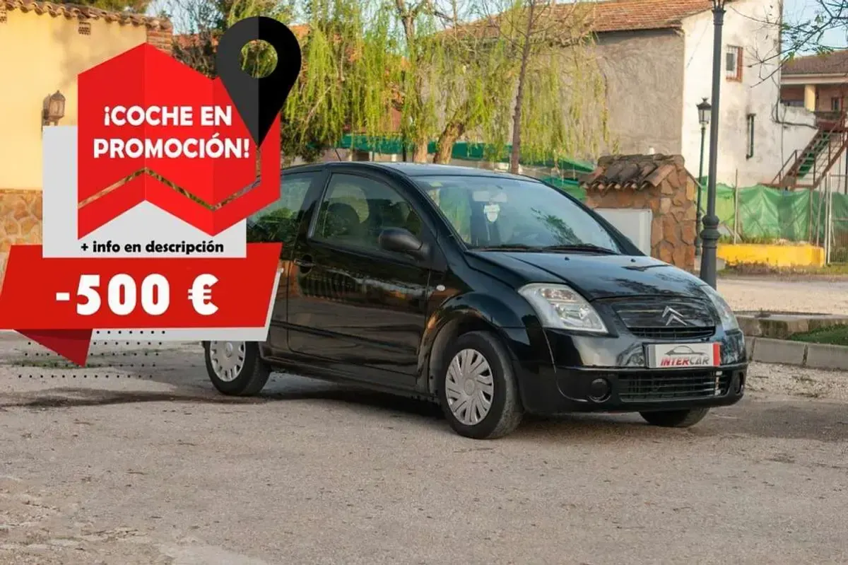 Käytetty Citroën C2 70 HP (51 kW) 2004 Musta Viistoperä