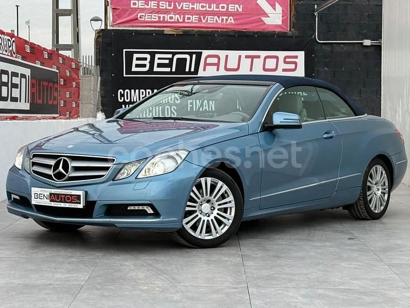 Azul Usado 2010 Mercedes E250 Elegance Descapotable | 17.990 € (Caro) - Imagen 1/4