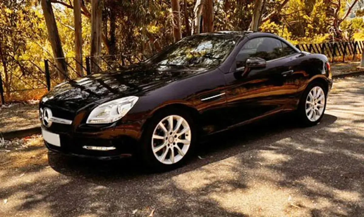 Usado Mercedes SLK200 AMG Edition 1 184 CV (135 kW) 2013 Negro Descapotable