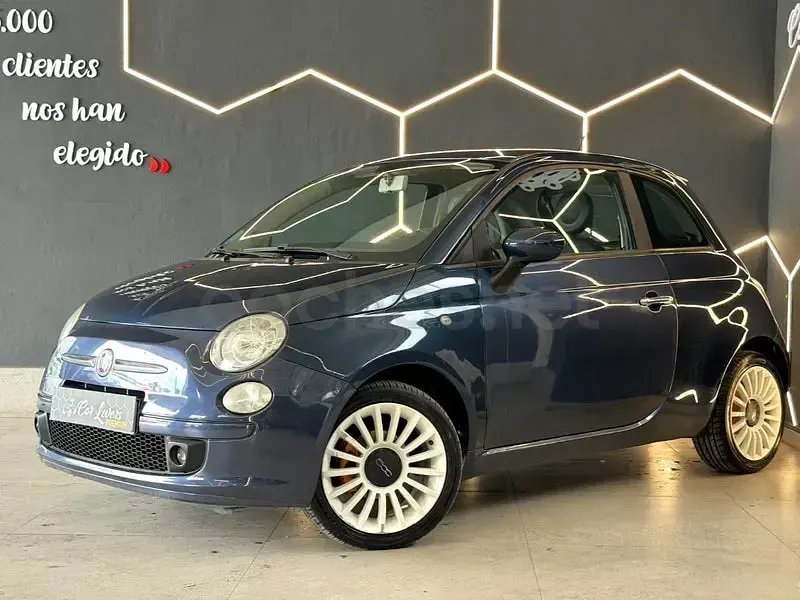 Usado Fiat 500 Pop 69 CV (50 kW) 2009 Azul Descapotable
