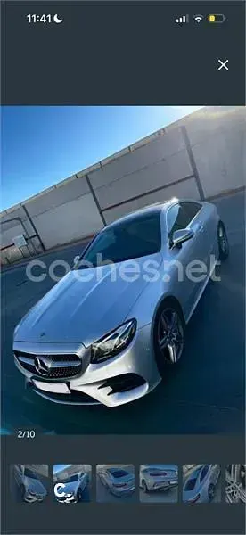 Usado Mercedes E220 194 CV (142 kW) 2019 Gris / plata Coupe