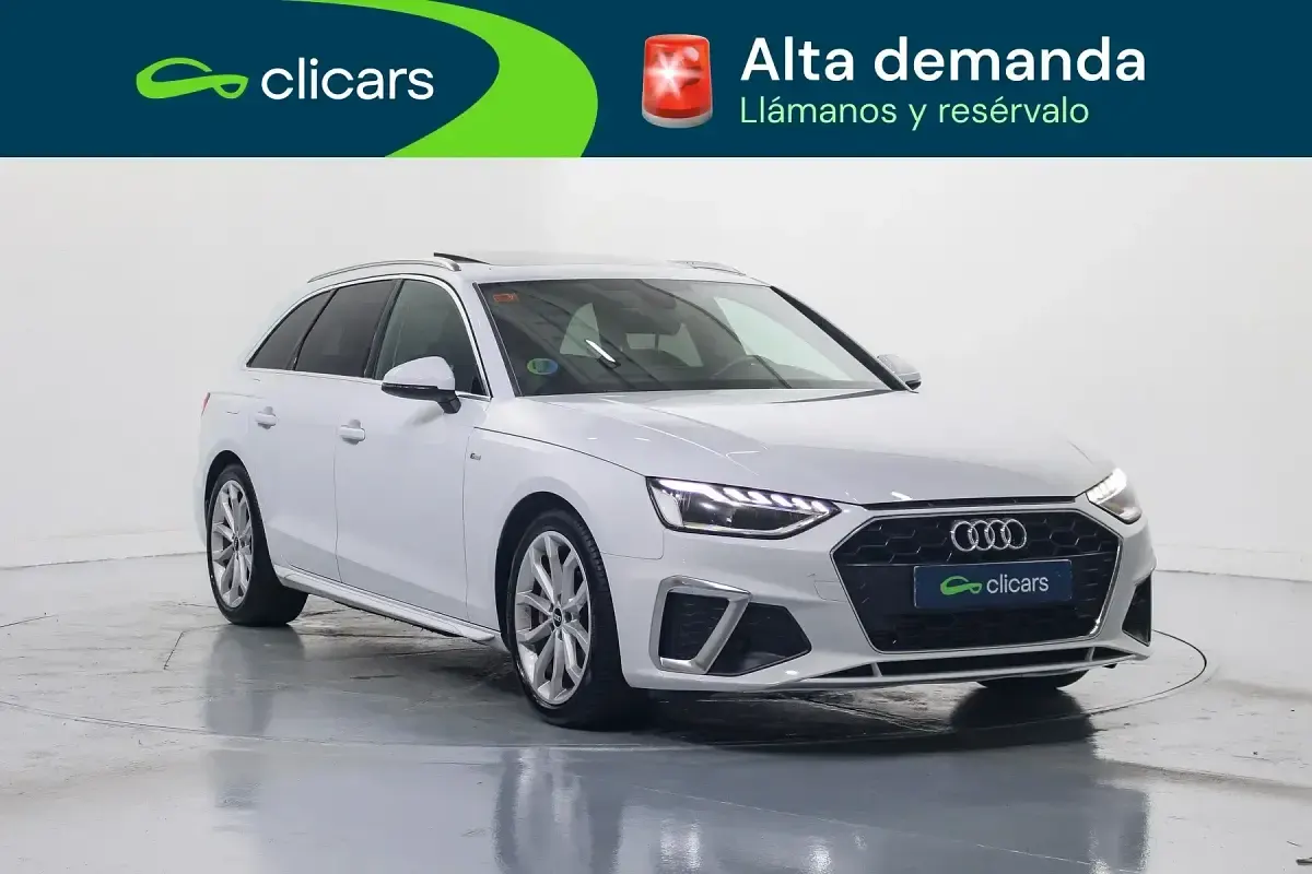 Usado Audi A4 S-Line 204 CV (150 kW) 2021 Blanco Familiar