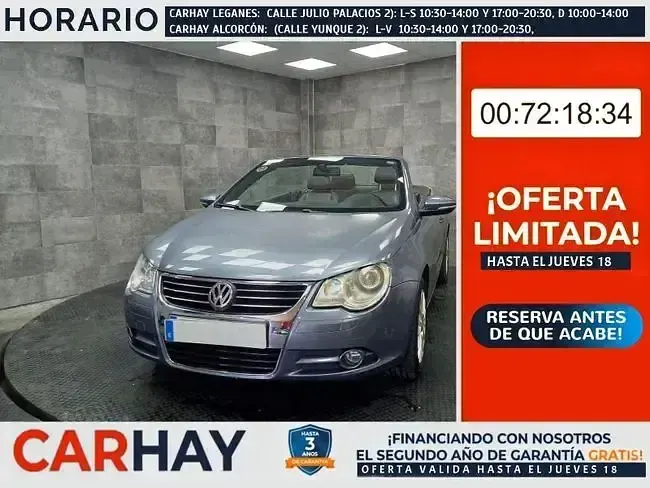 Usado VW Eos 140 CV (102 kW) 2010 Descapotable
