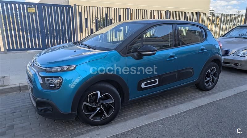 Usado Citroën C3 Feel 83 CV (61 kW) 2021 Azul Utilitario