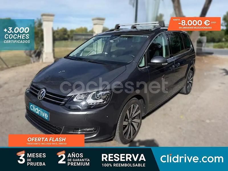 Gris / plata Usado 2015 VW Sharan Sportline Monovolumen | 18.890 € (Precio justo) - Imagen 1/3