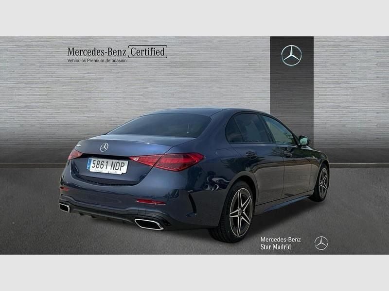 Usado Mercedes C300e AMG line 313 CV (230 kW) 2025 Azul Berlina