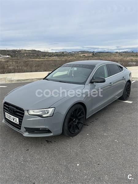 Usado Audi A5 Sportback 150 CV (110 kW) 2013 Gris / plata Utilitario