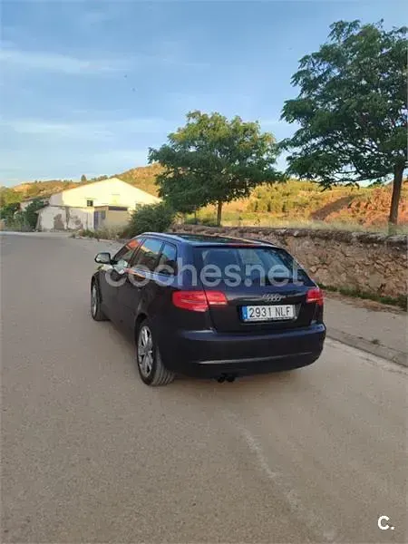 Usado Audi A3 125 CV (91 kW) 2008 Negro Utilitario