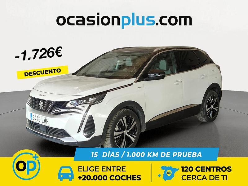 Blanco Usado 2021 Peugeot 3008 GT SUV | 18.990 € (Precio justo) - Imagen 1/4