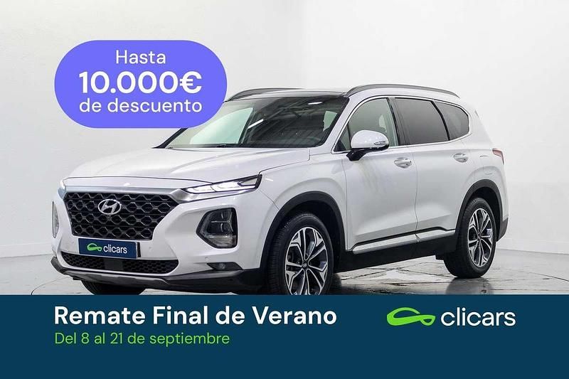 Blanco Usado 2019 Hyundai Santa Fe SUV | 25.190 € (Precio justo) - Imagen 1/4