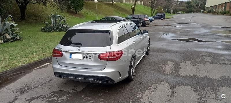 Usado Mercedes C220 170 CV (125 kW) 2018 Gris / plata Familiar