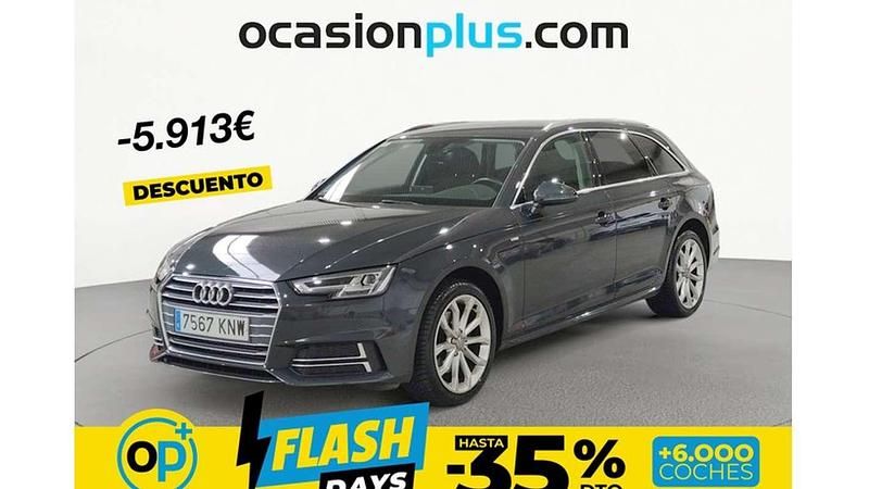 Usado Audi A4 S-Line 170 CV (125 kW) 2018 Gris Familiar