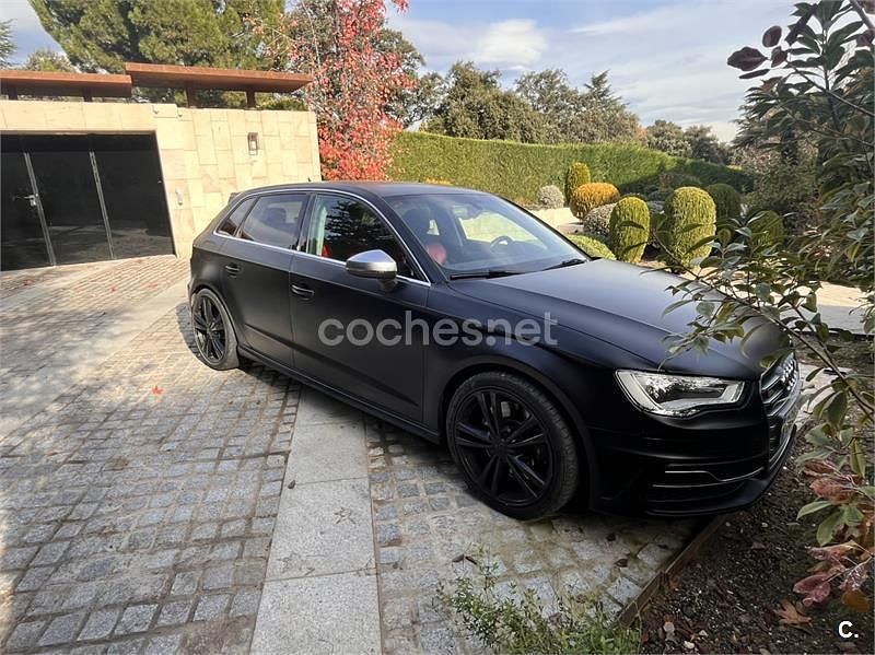 Usado Audi S3 300 CV (220 kW) 2014 Negro Berlina