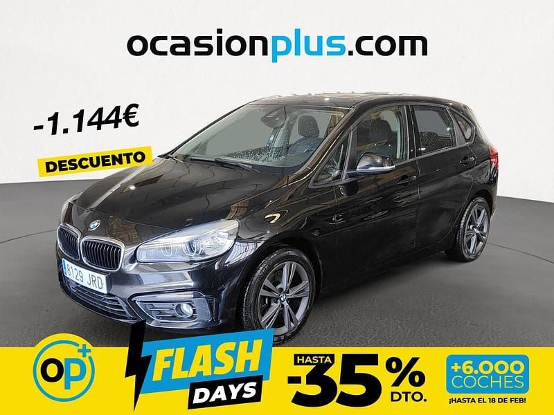 Negro Usado 2016 BMW 218 Active Tourer Monovolumen | 14.306 € (Precio justo) - Imagen 1/4