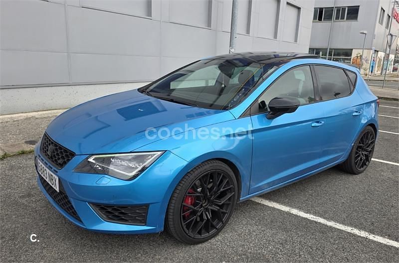 Usado Seat Leon CUPRA 280 CV (205 kW) 2016 Azul Berlina