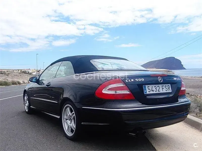 Usado Mercedes CLK500 Avantgarde 306 CV (225 kW) 2004 Negro Descapotable
