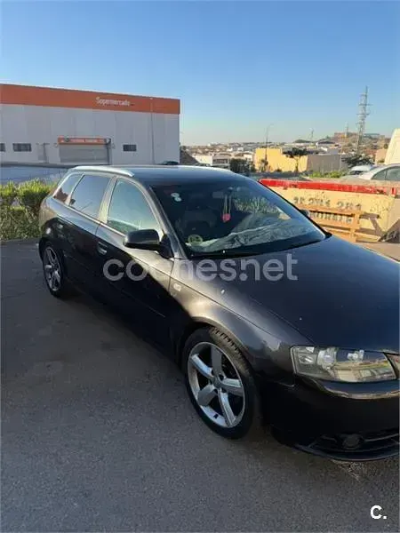 Usado Audi A3 S-Line 140 CV (102 kW) 2007 Negro Utilitario