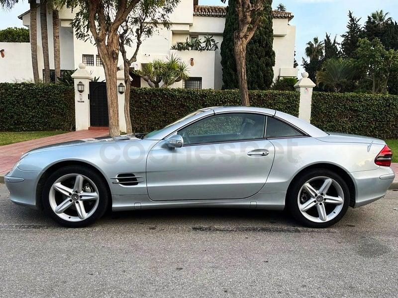 Usado Mercedes SL500 306 CV (225 kW) 2002 Gris / plata Descapotable